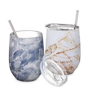 NIB THILY WINE TUMBLERS 2-pack Triple insulated construction stainless steel